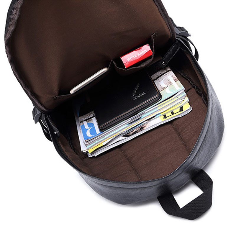Fashion Backpacks Shoulder School Bags for Teens Girls PU Leather Rucksack