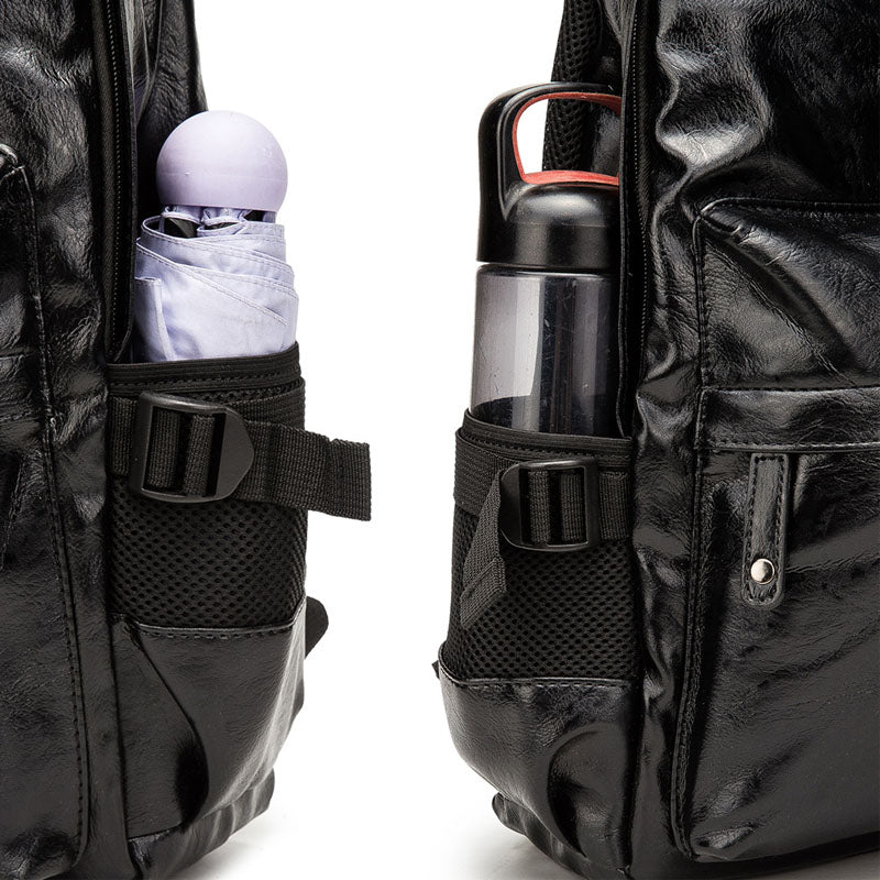 Fashion Backpacks Shoulder School Bags for Teens Girls PU Leather Rucksack
