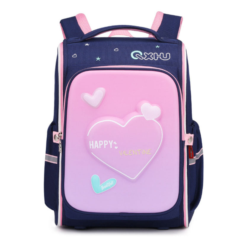 Large Capacity Backpack 3D Heart Dinosaur Children's Bookbags