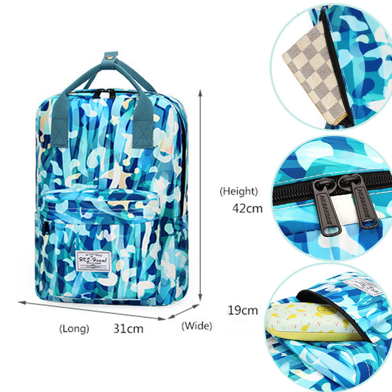 Shell Prints Backpacks Travel Student School Bag for Girls Boys Teens