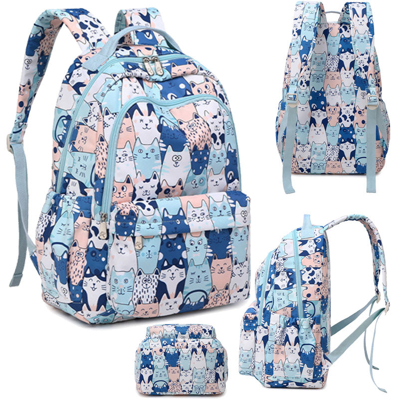 Cute Backpack Kids School Bag Large Capacity Cartoon College Bookbag