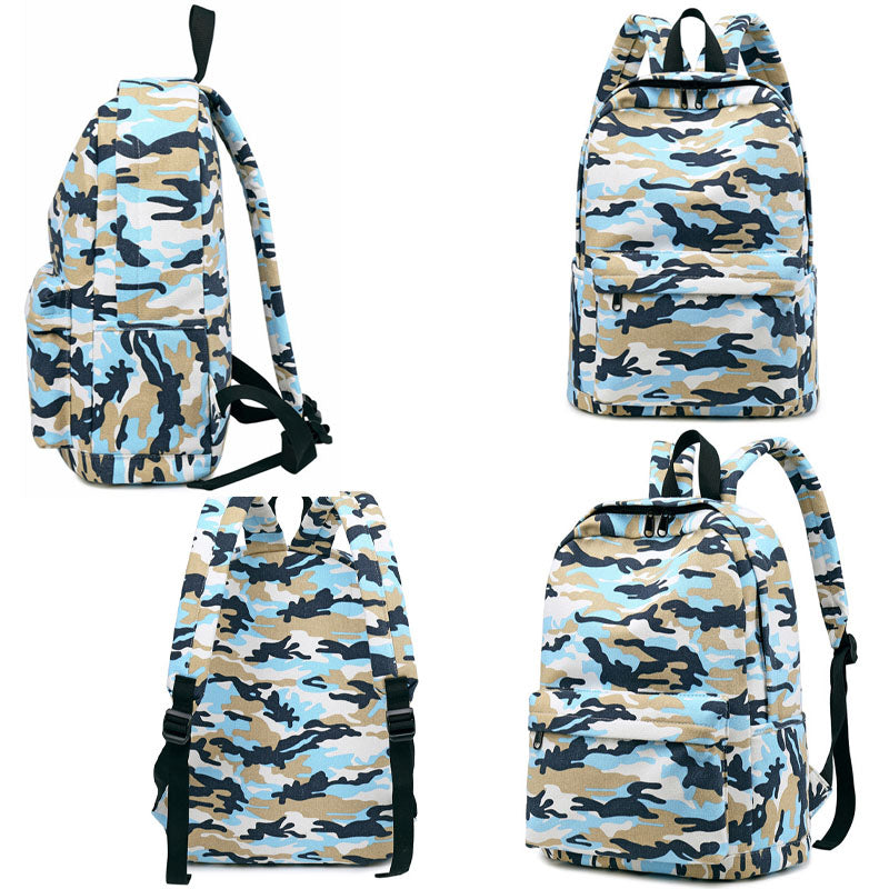 Children Schoolbag Camouflage Backpack Girls Boys Laptop Travel Bag