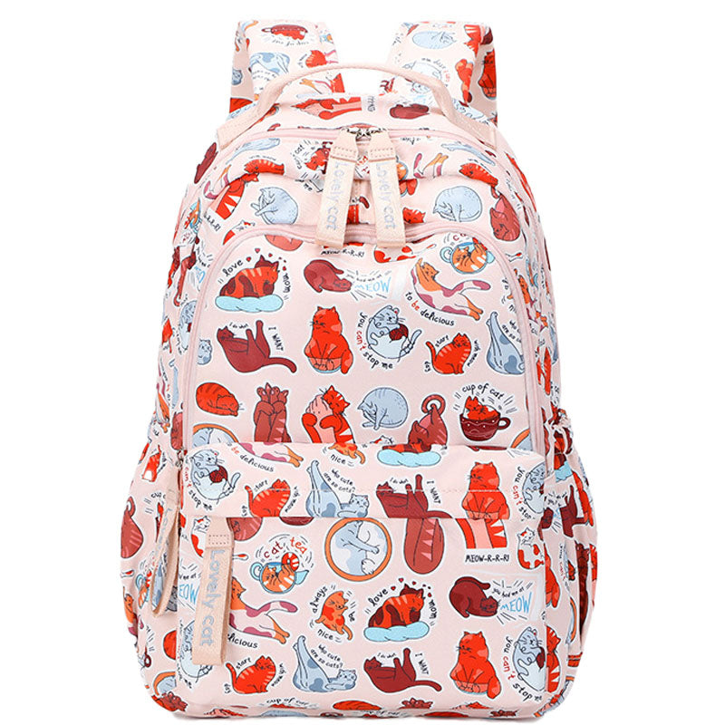 Travel Daypack Water Resistant Casual Backpack Students Multi-Pockets Bag