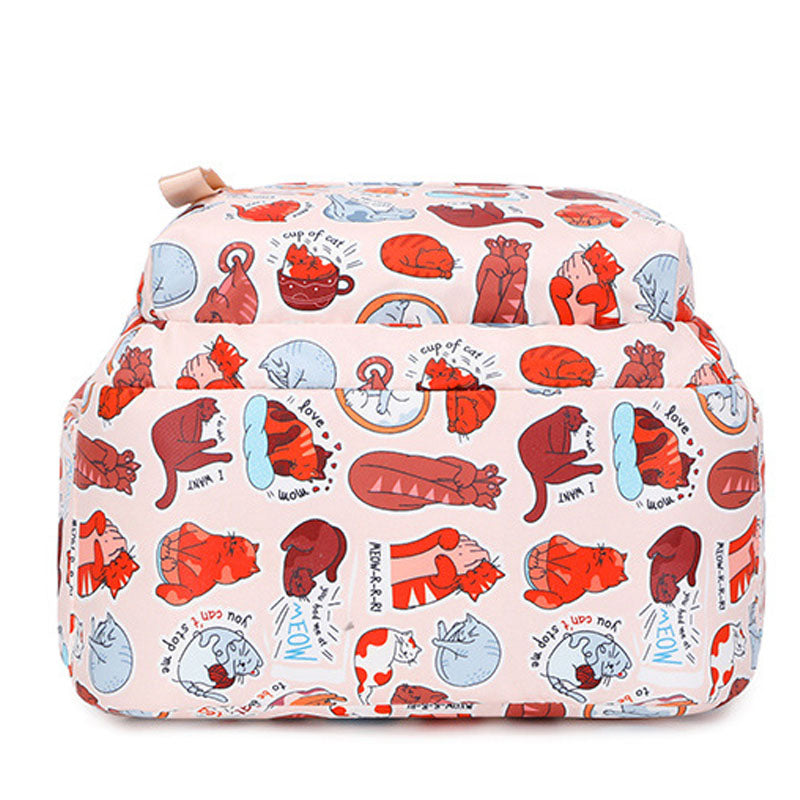 Travel Daypack Water Resistant Casual Backpack Students Multi-Pockets Bag