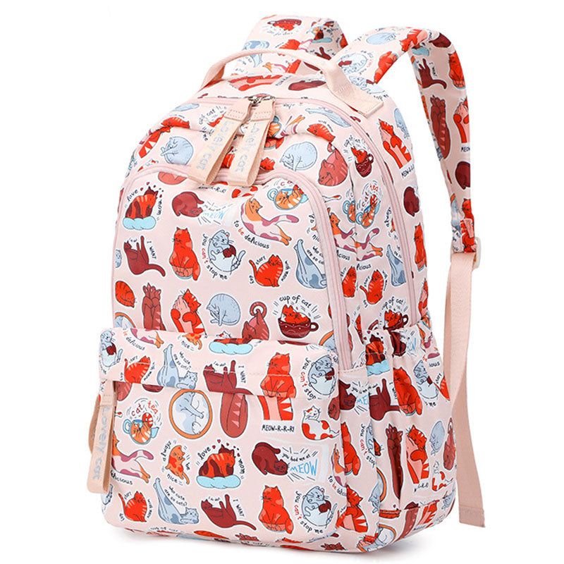Travel Daypack Water Resistant Casual Backpack Students Multi-Pockets Bag