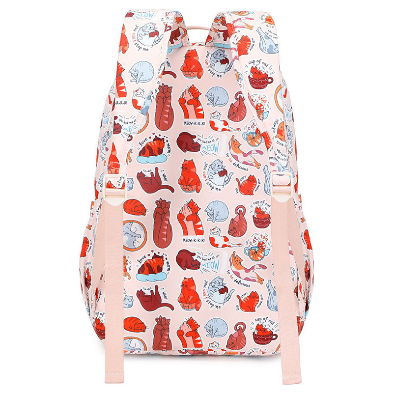 Travel Daypack Water Resistant Casual Backpack Students Multi-Pockets Bag