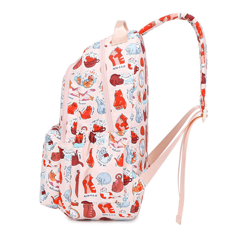 Travel Daypack Water Resistant Casual Backpack Students Multi-Pockets Bag