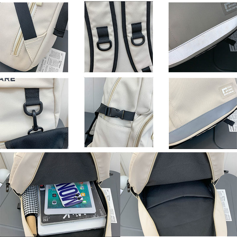 Waterproof School Backpack Reflective Design Travel Bag