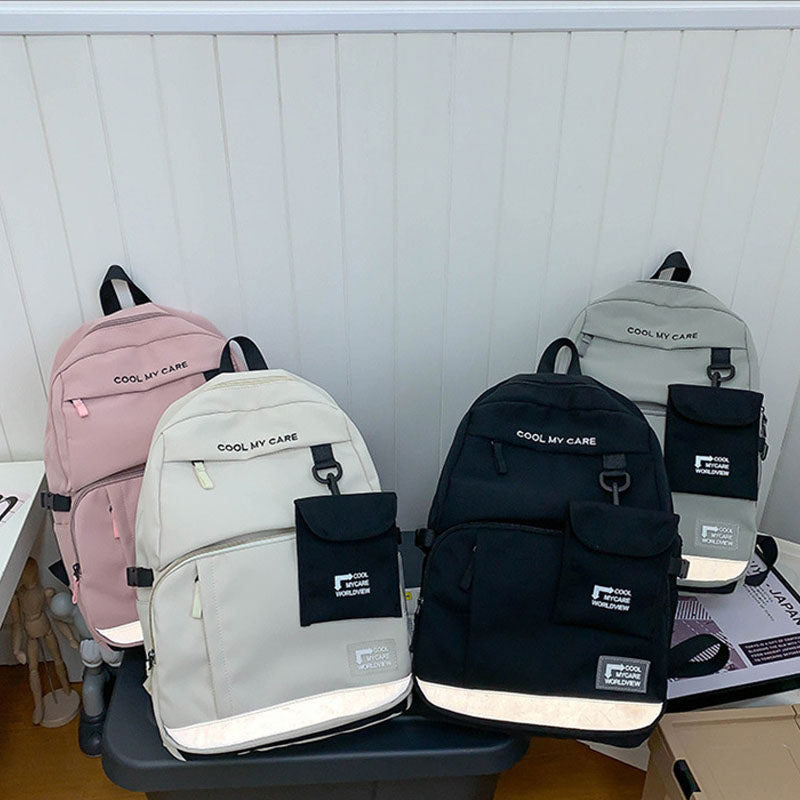 Waterproof School Backpack Reflective Design Travel Bag