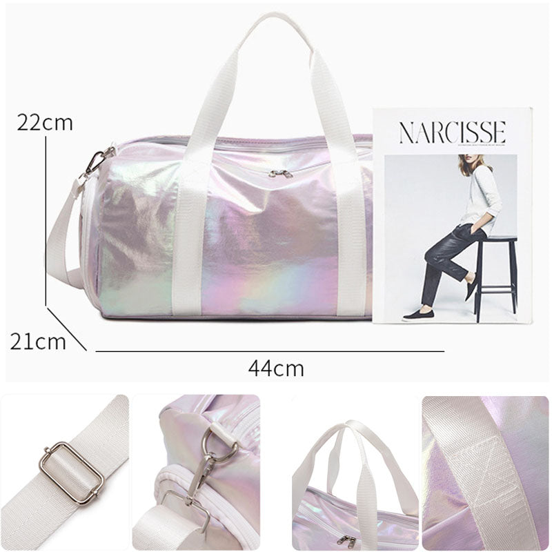 Gym Bag Gradient Yoga Gym Totes Handbag Travel Duffel Bags Fitness Handbags