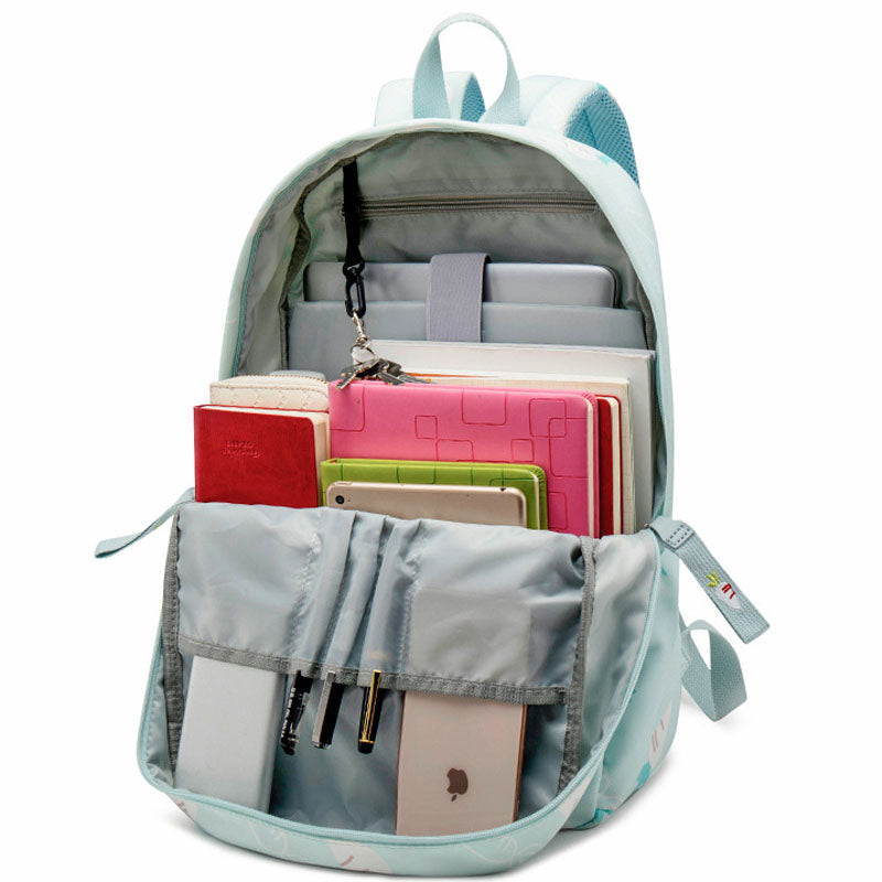 Cute Carrot Pattern Backpack Embroidered Polyester Waterproof Bookbag