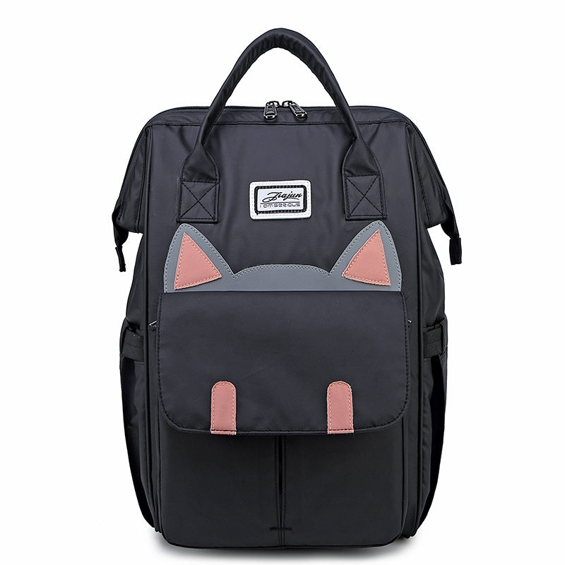 Girl School Backpack Laptop Bag Animal Square Shoulder Handbag for Travel Daypack Fits 14 Inches Laptop Mummy bag