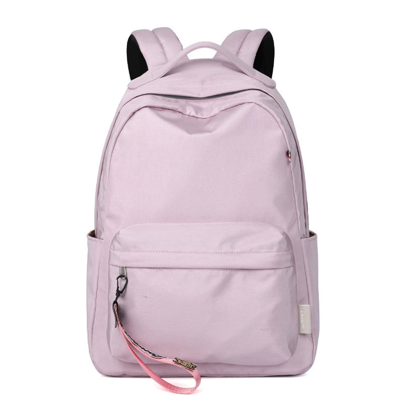 Simple Black Backpack Girls Kids Daypack Students Basic Bookbags
