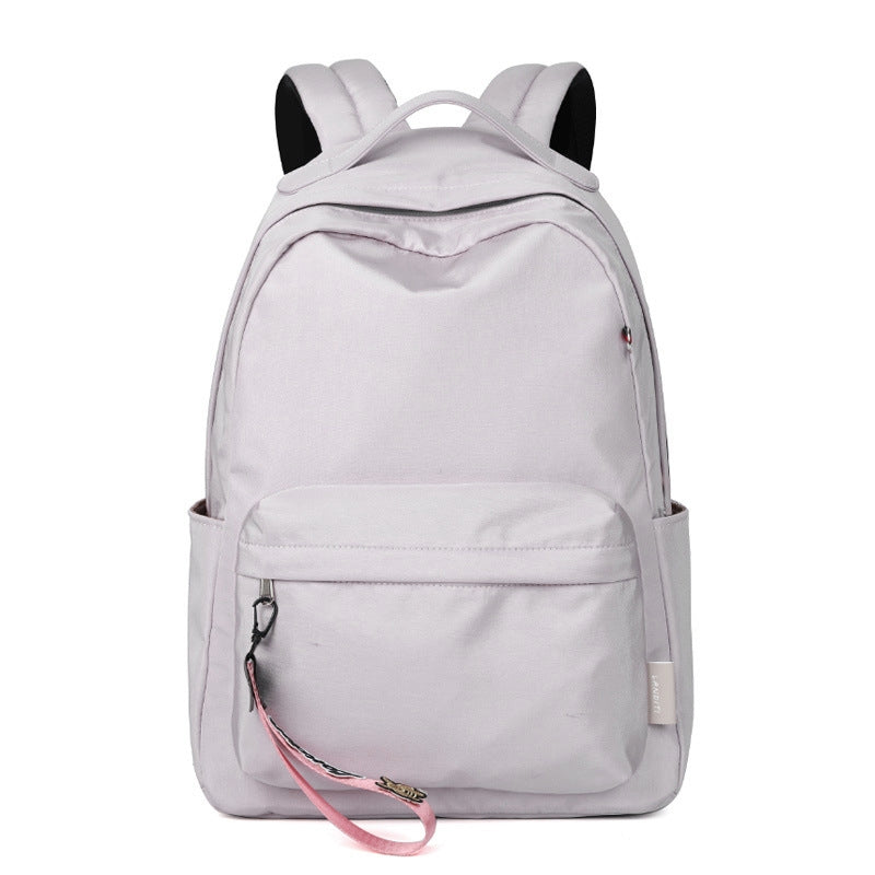 Simple Black Backpack Girls Kids Daypack Students Basic Bookbags