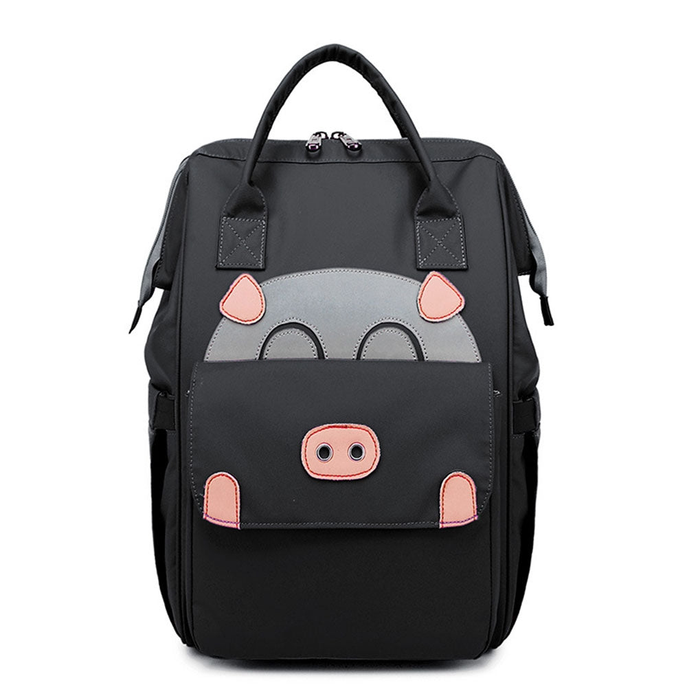 Girl School Backpack Laptop Bag Animal Square Shoulder Handbag for Travel Daypack Fits 14 Inches Laptop Mummy bag